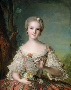 Porträt von Madame Louise de France (1737-87) in Fontevrault, 1748